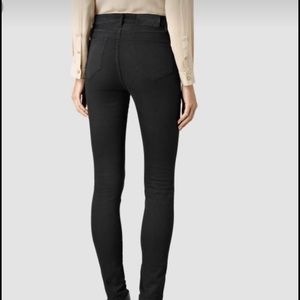 All saints black skinny jeans